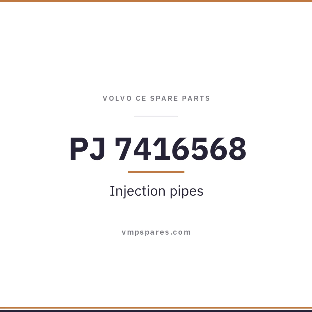 PJ 7416568 – Injection pipes