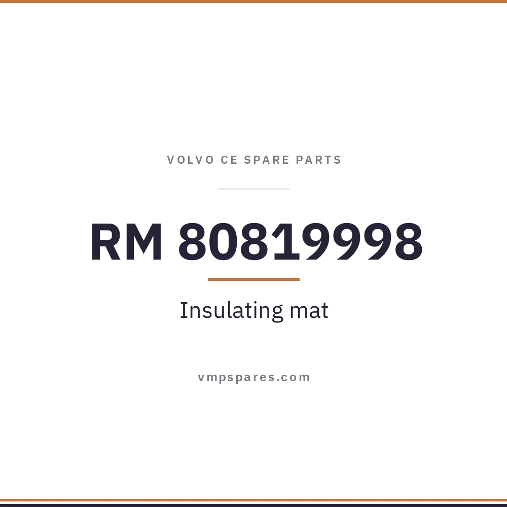 RM 80819998 – Insulating mat