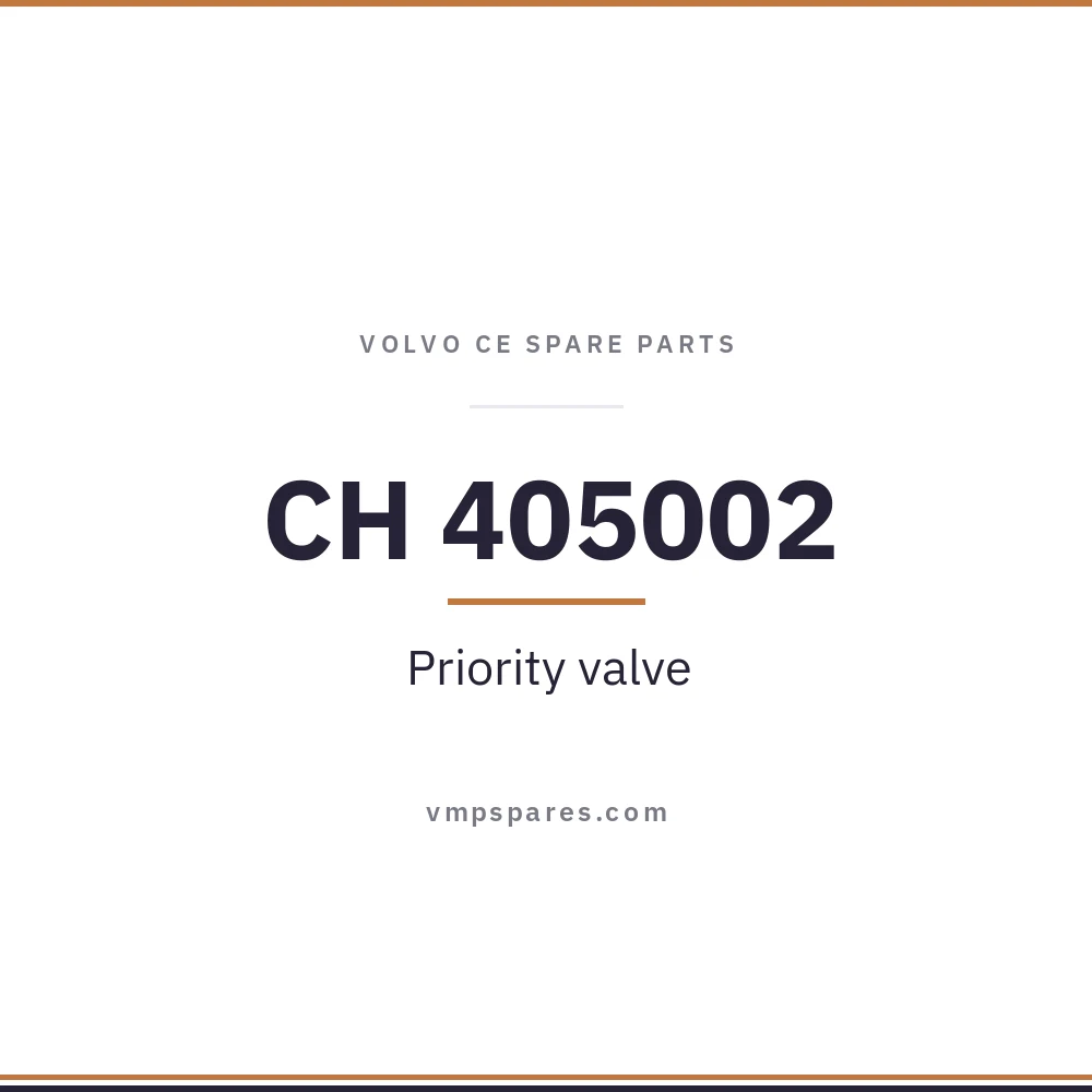 CH 405002 – Priority valve