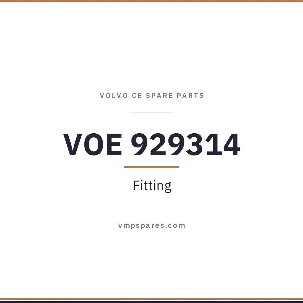 VOE 929314 – Fitting