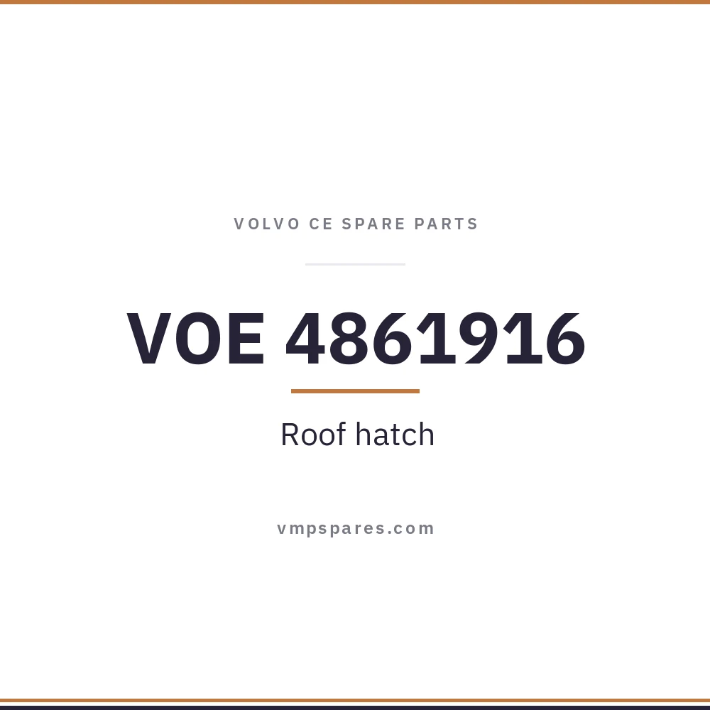 VOE 4861916 – Roof hatch