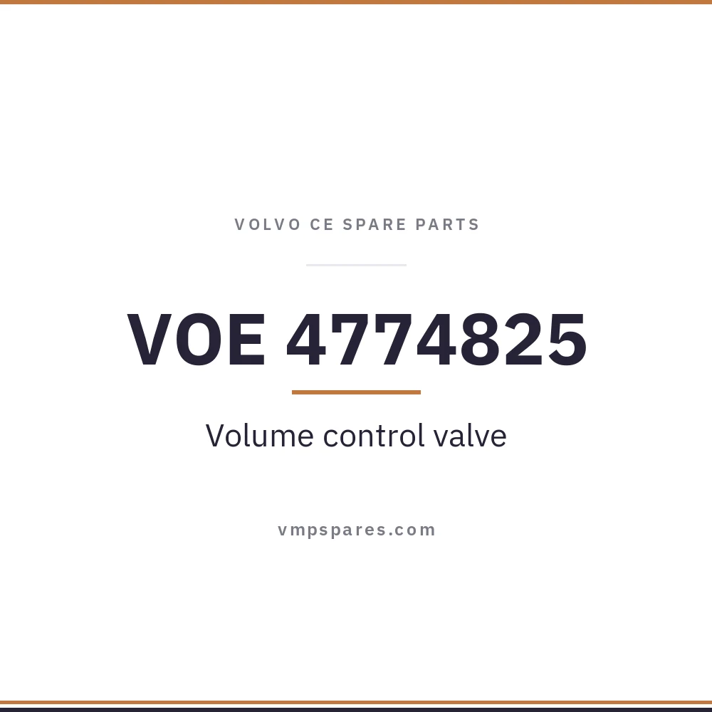 VOE 4774825 – Volume control valve