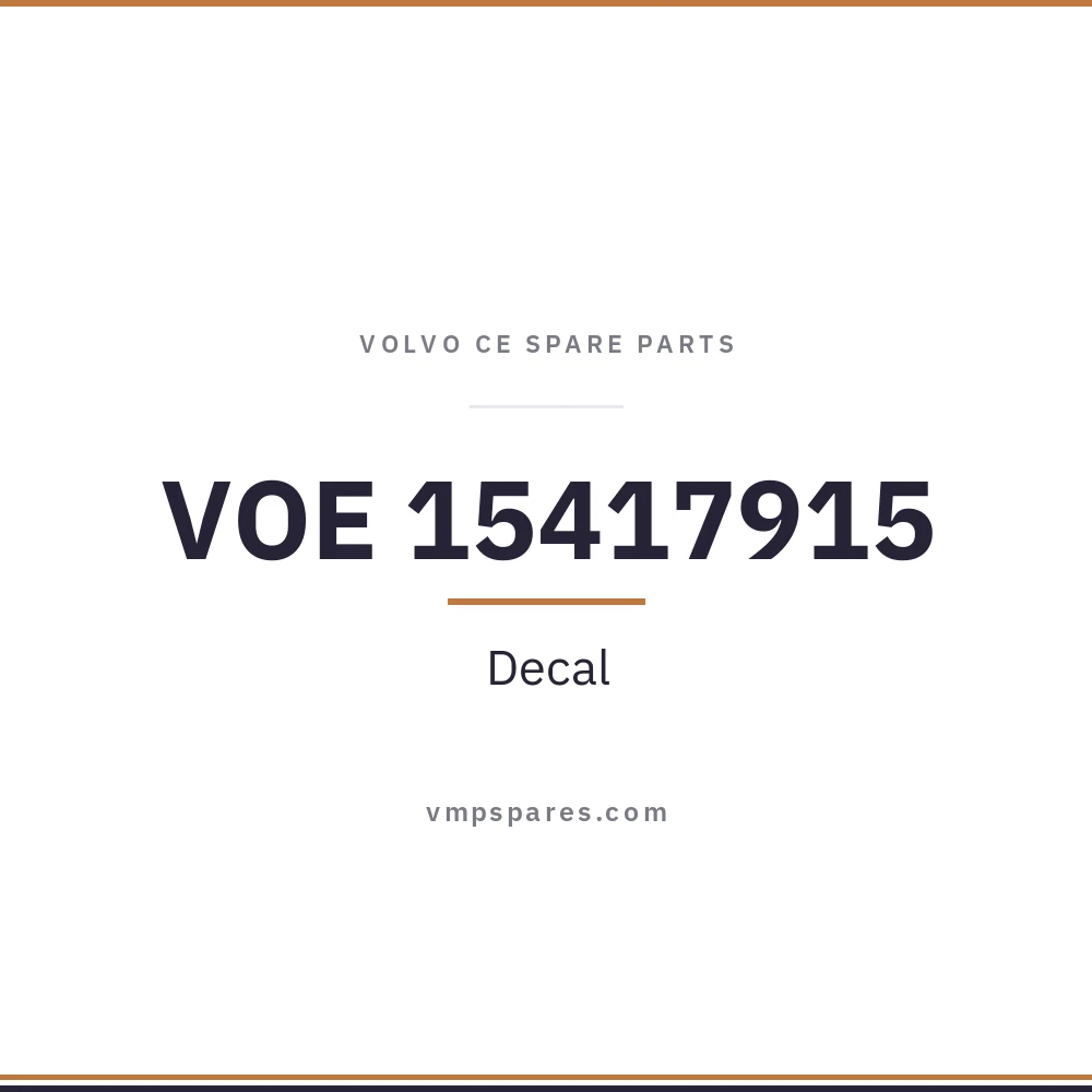 VOE 15417915 – Decal
