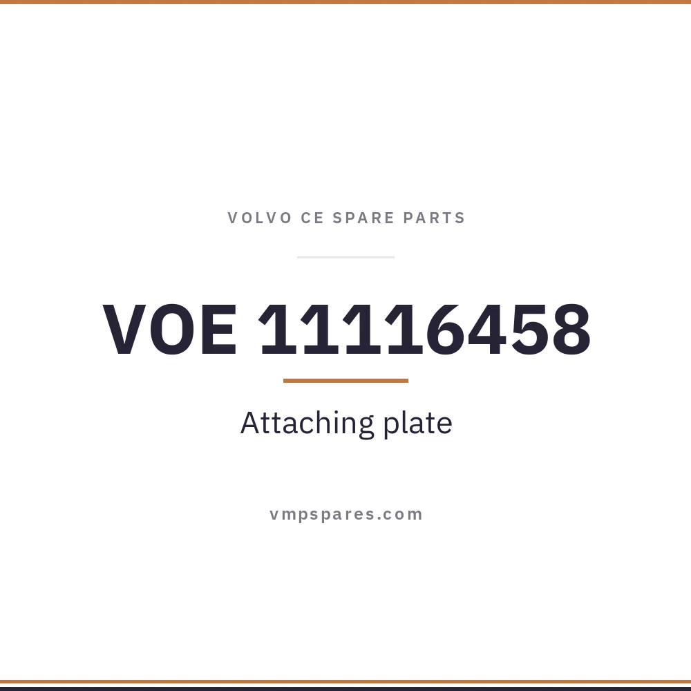 VOE 11116458 – Attaching plate
