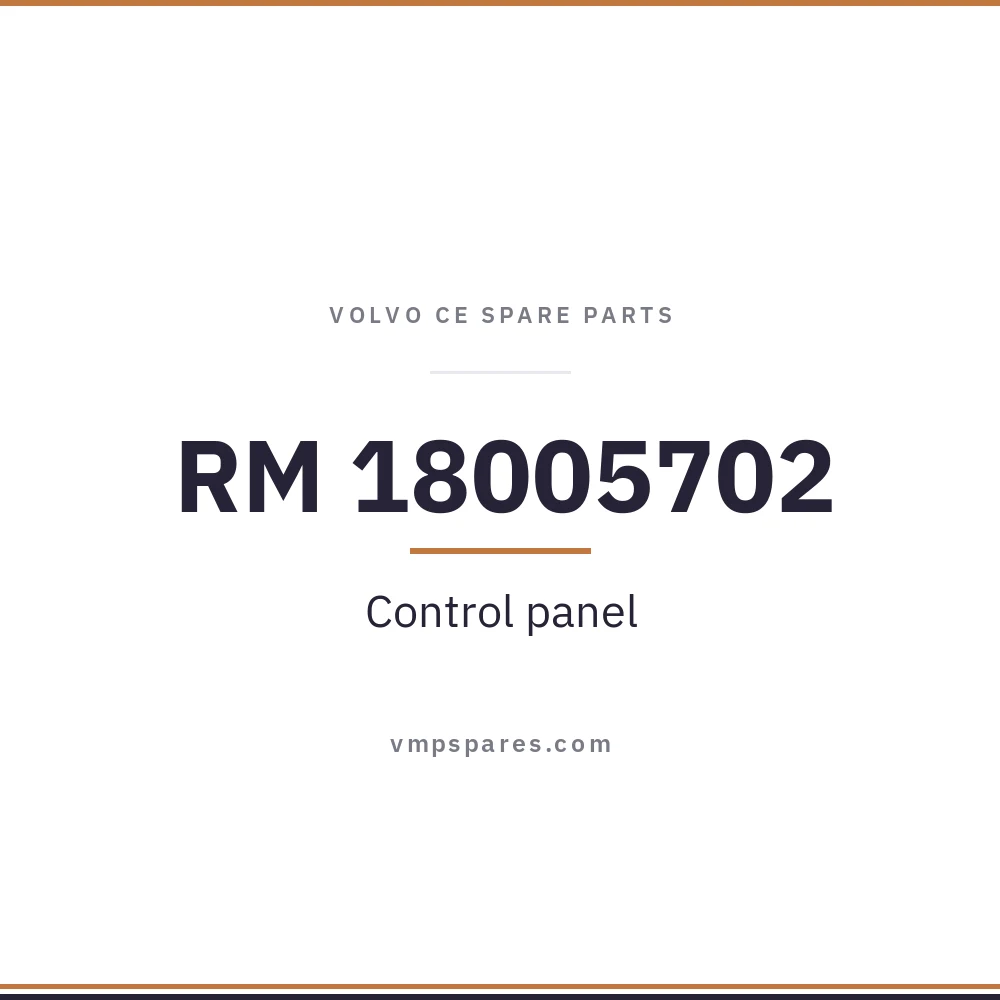 RM 18005702 – Control panel