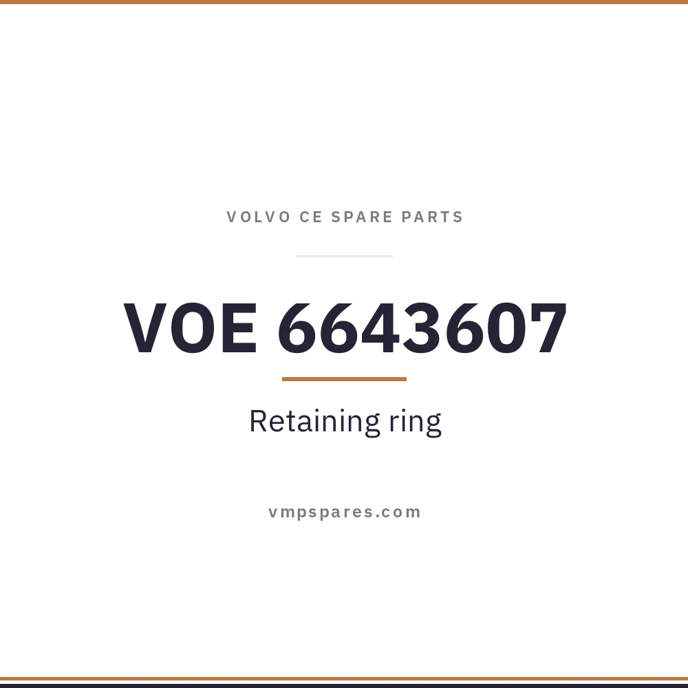 VOE 6643607 – Retaining ring
