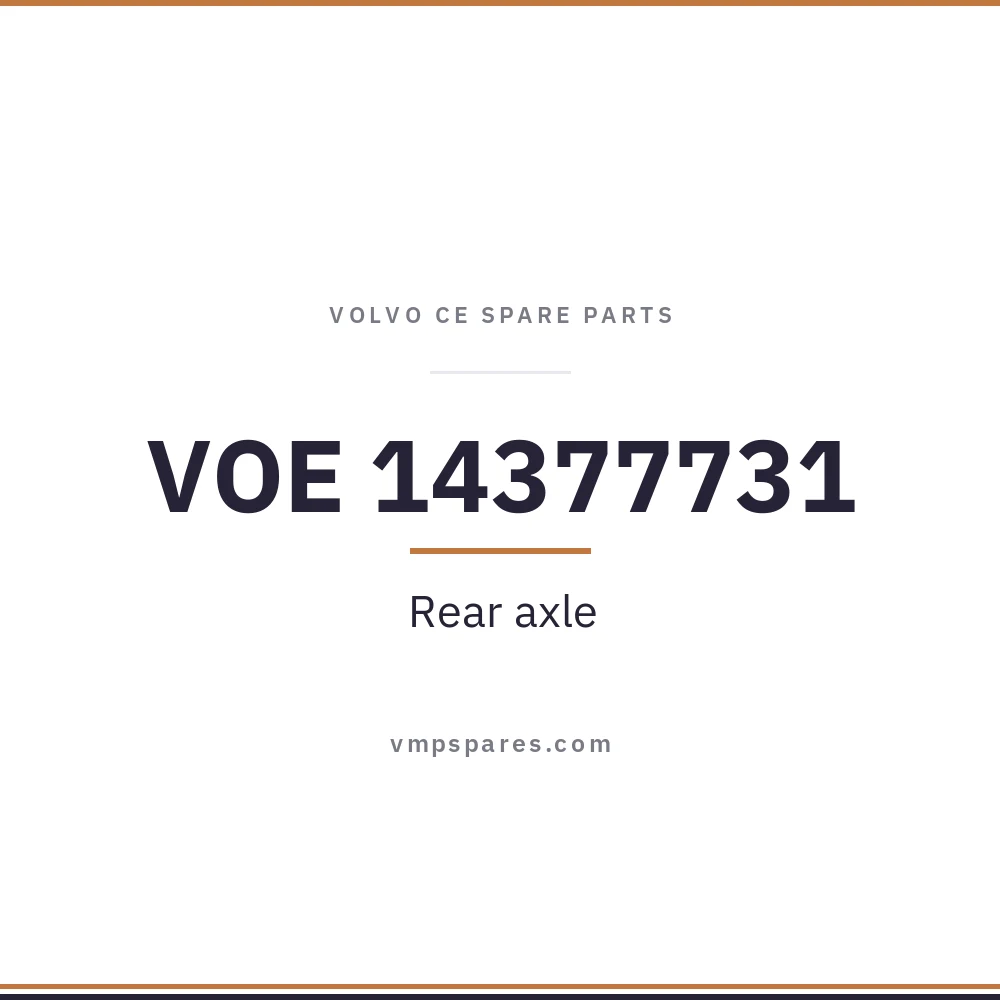 VOE 14377731 – Rear axle