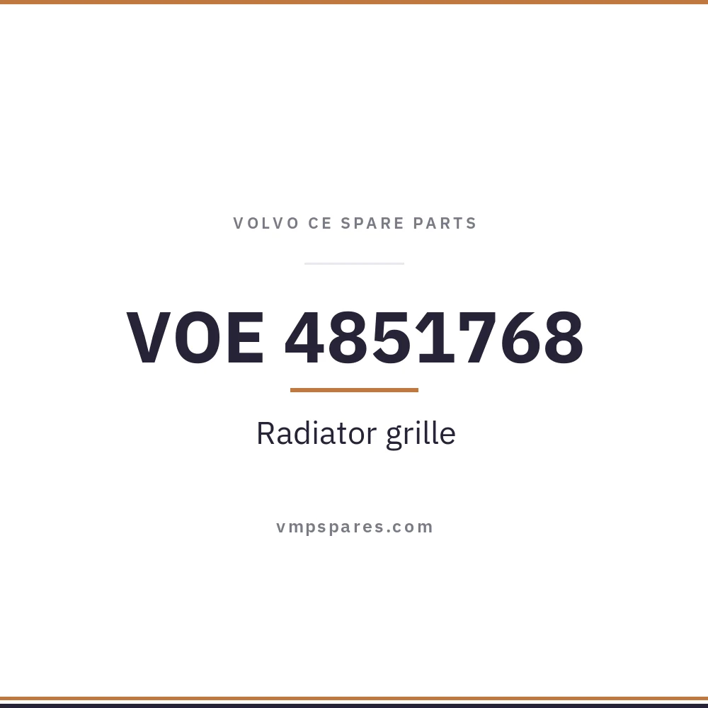 VOE 4851768 – Radiator grille