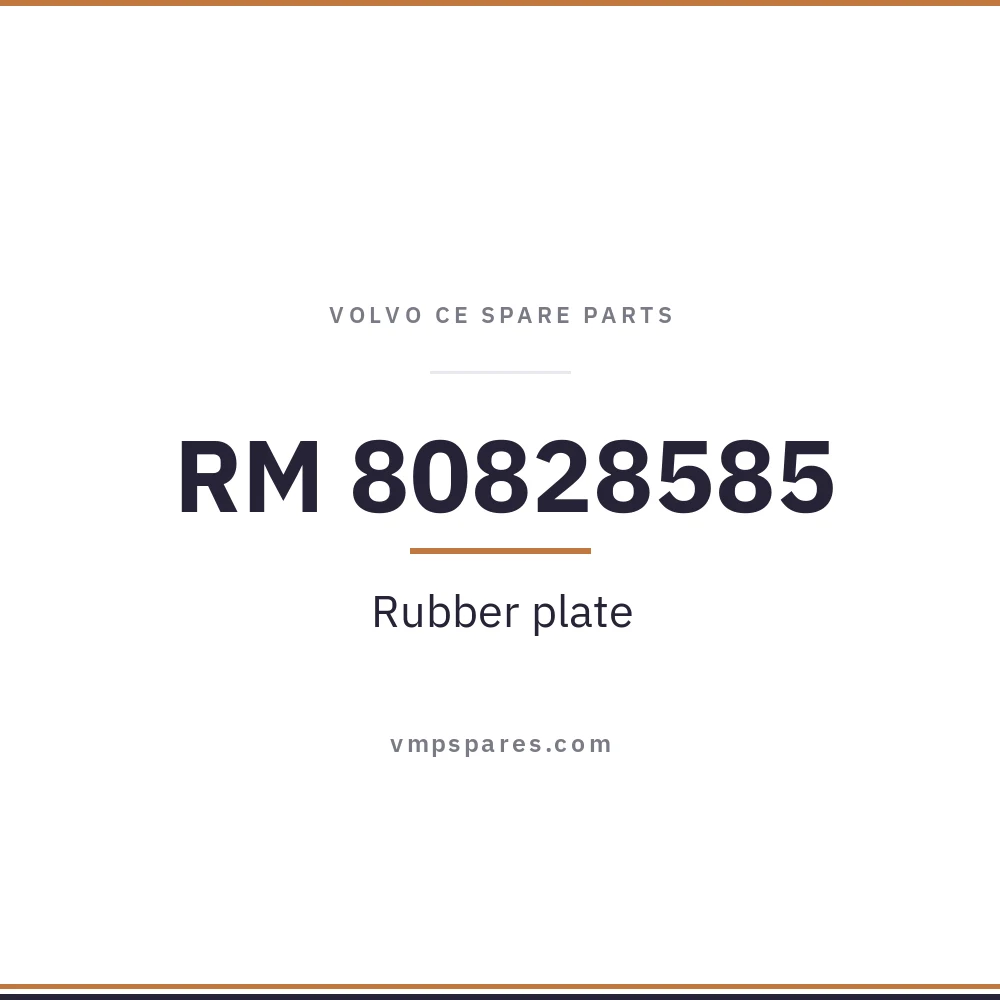 RM 80828585 – Rubber plate