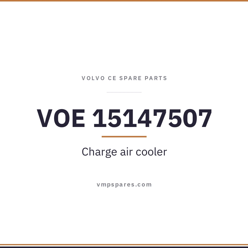 VOE 15147507 – Charge air cooler