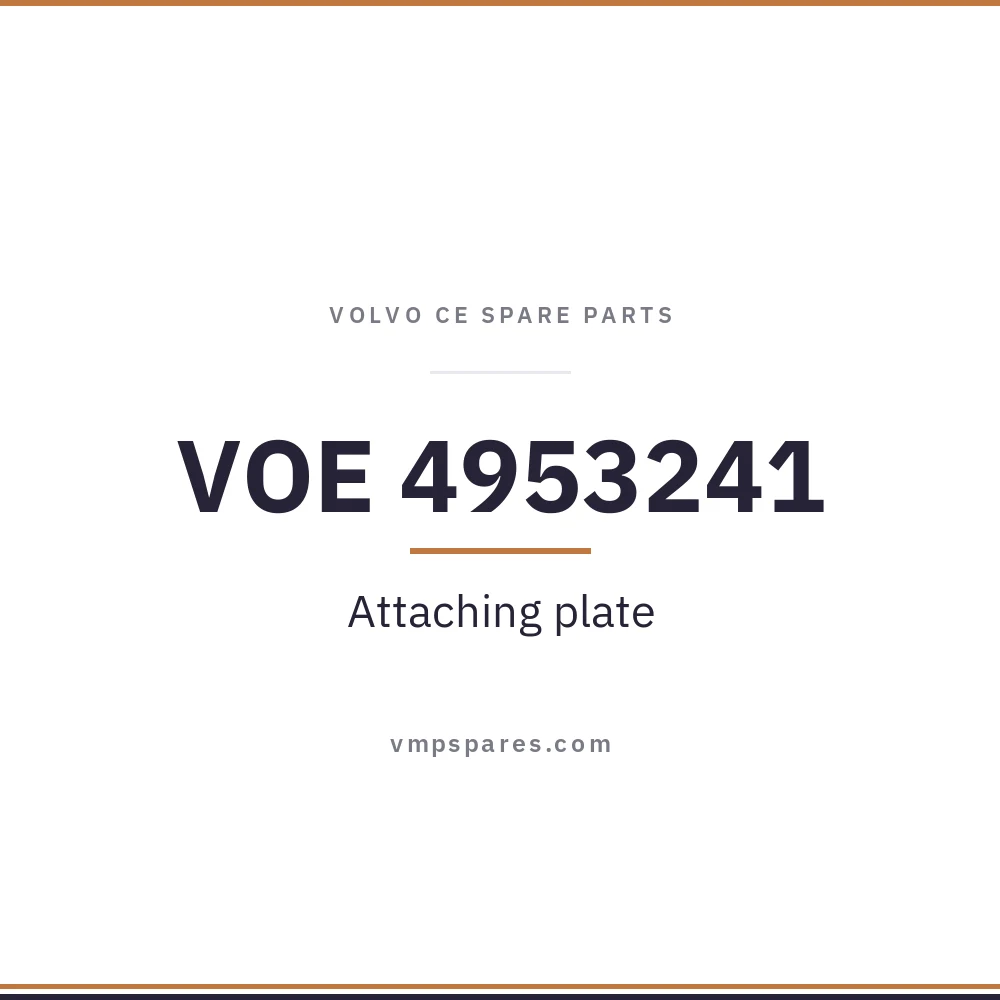 VOE 4953241 – Attaching plate
