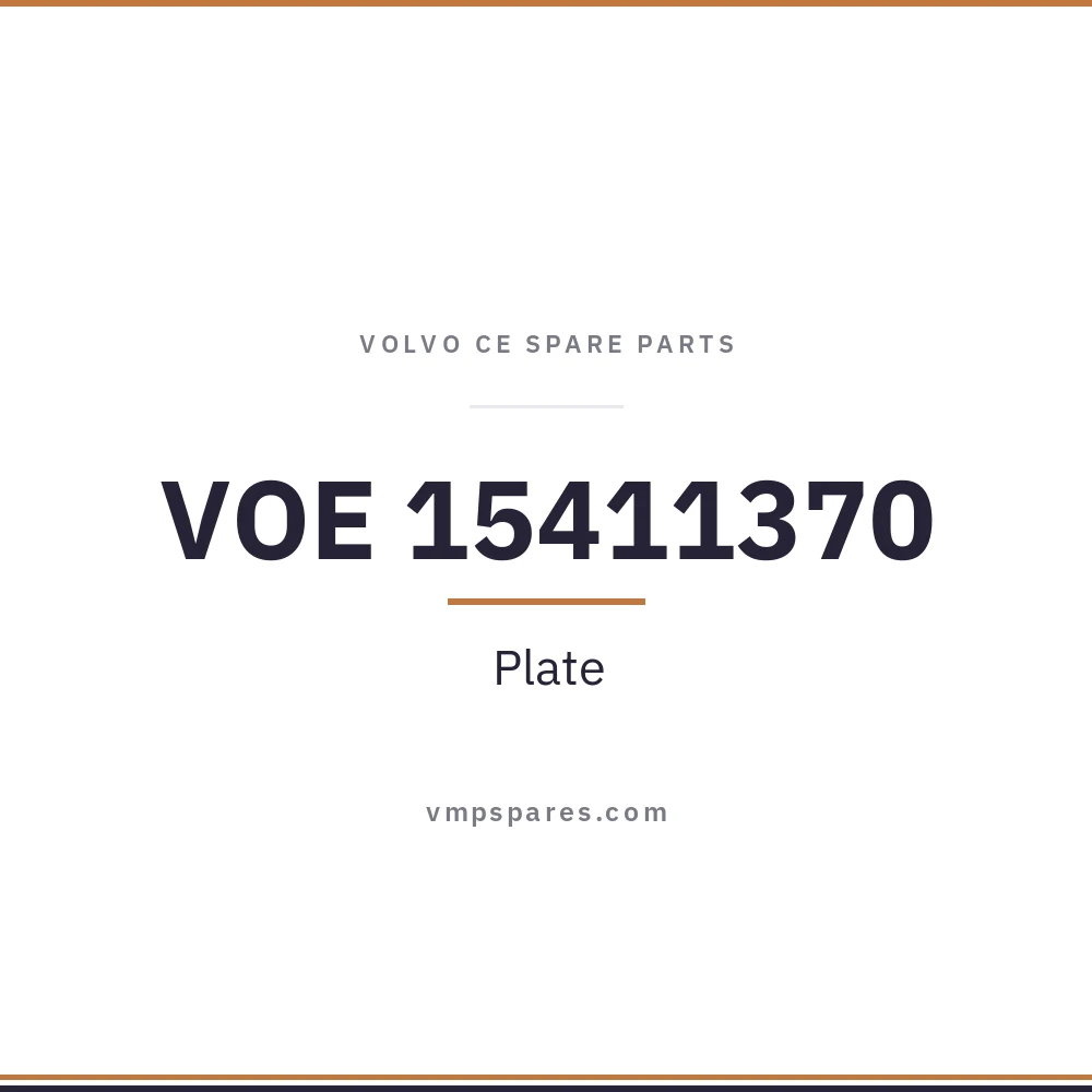 VOE 15411370 – Plate