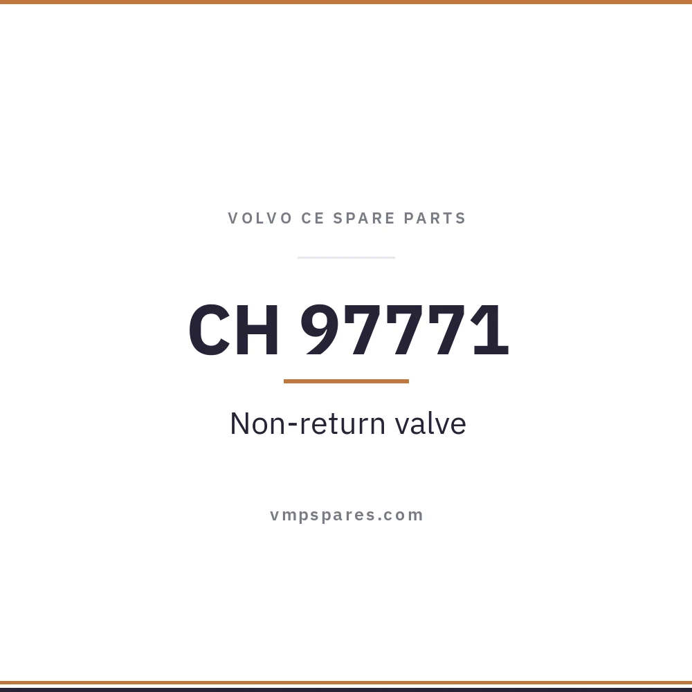 CH 97771 – Non-return valve