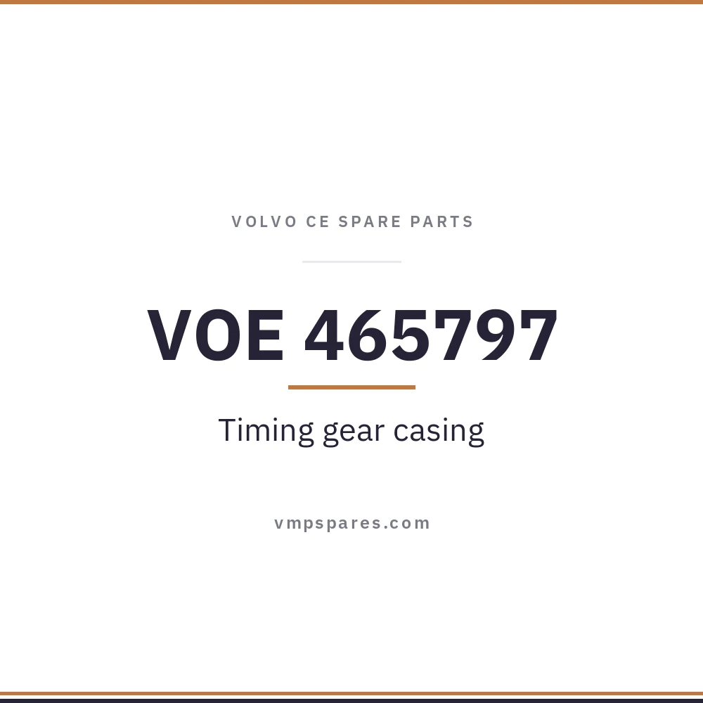 VOE 465797 – Timing gear casing