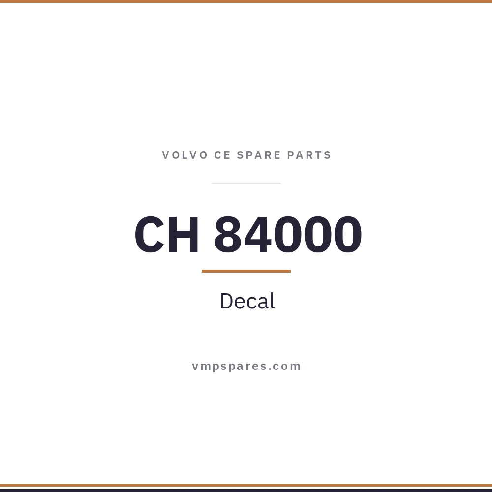 CH 84000 – Decal