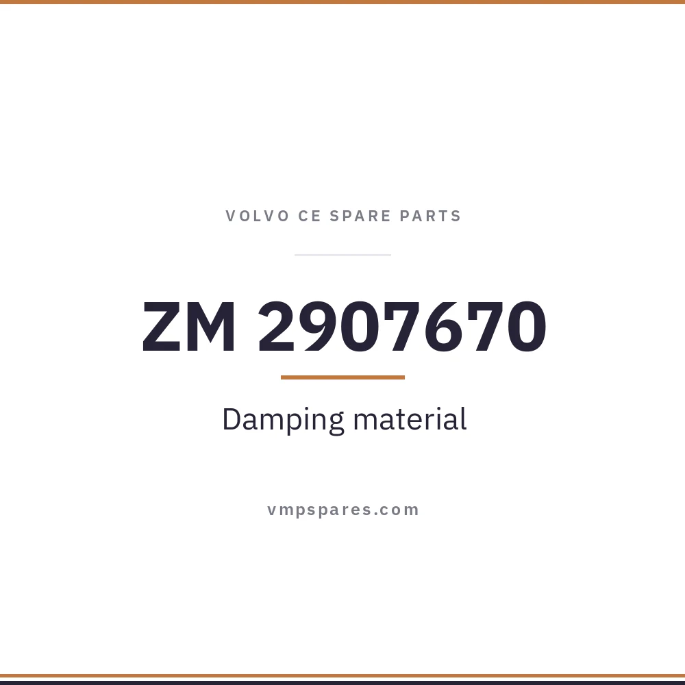 ZM 2907670 – Damping material