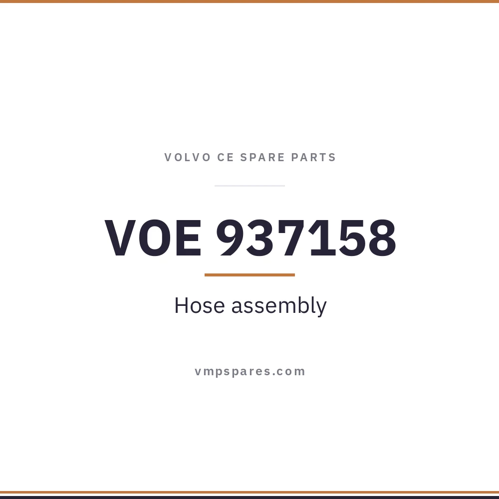VOE 937158 – Hose assembly