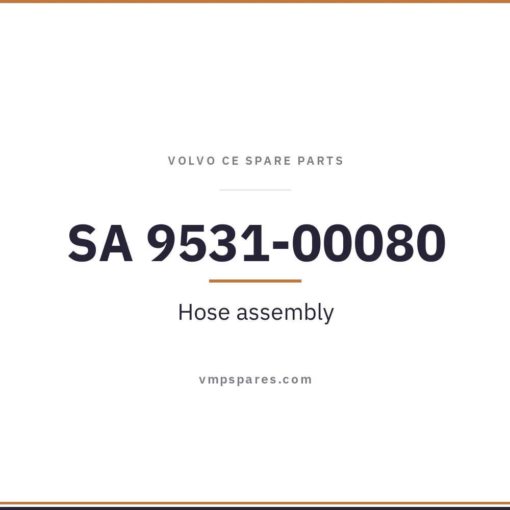 SA 9531-00080 – Hose assembly