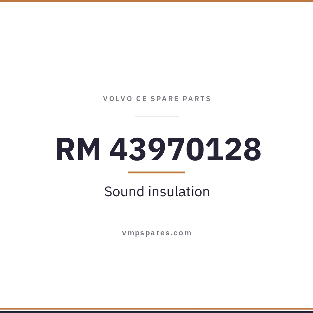 RM 43970128 – Sound insulation