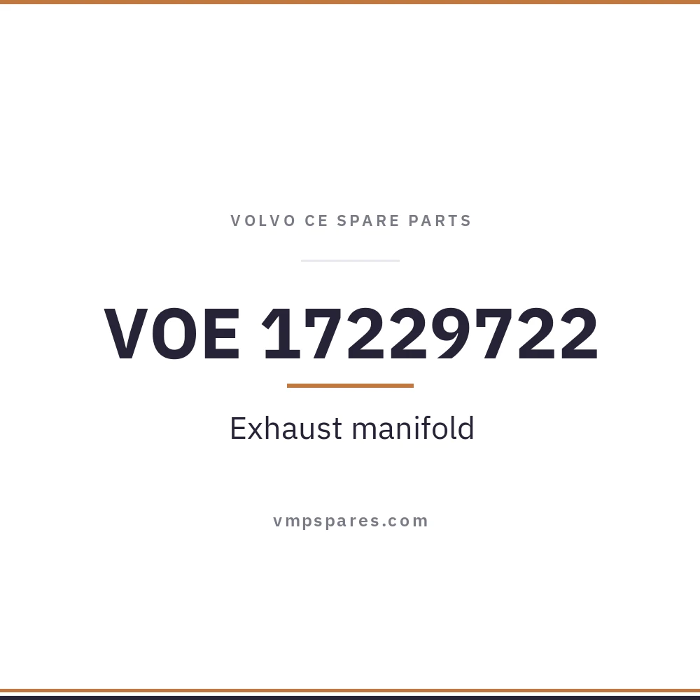 VOE 17229722 – Exhaust manifold