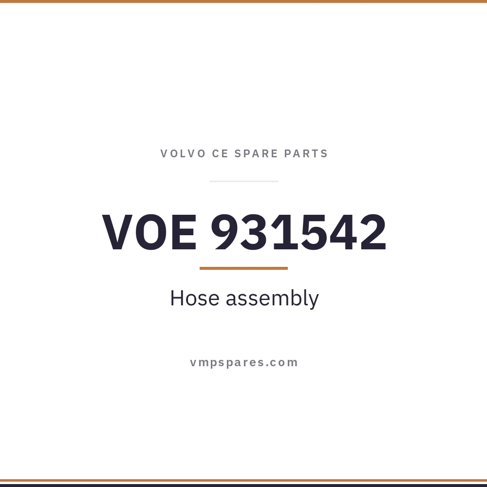 VOE 931542 – Hose assembly