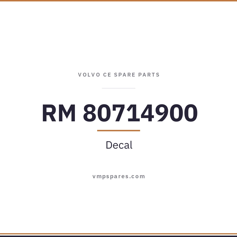 RM 80714900 – Decal