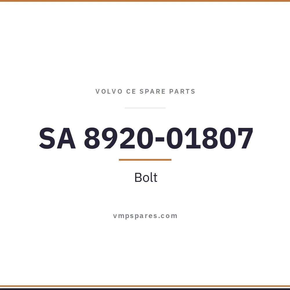 SA 8920-01807 – Bolt