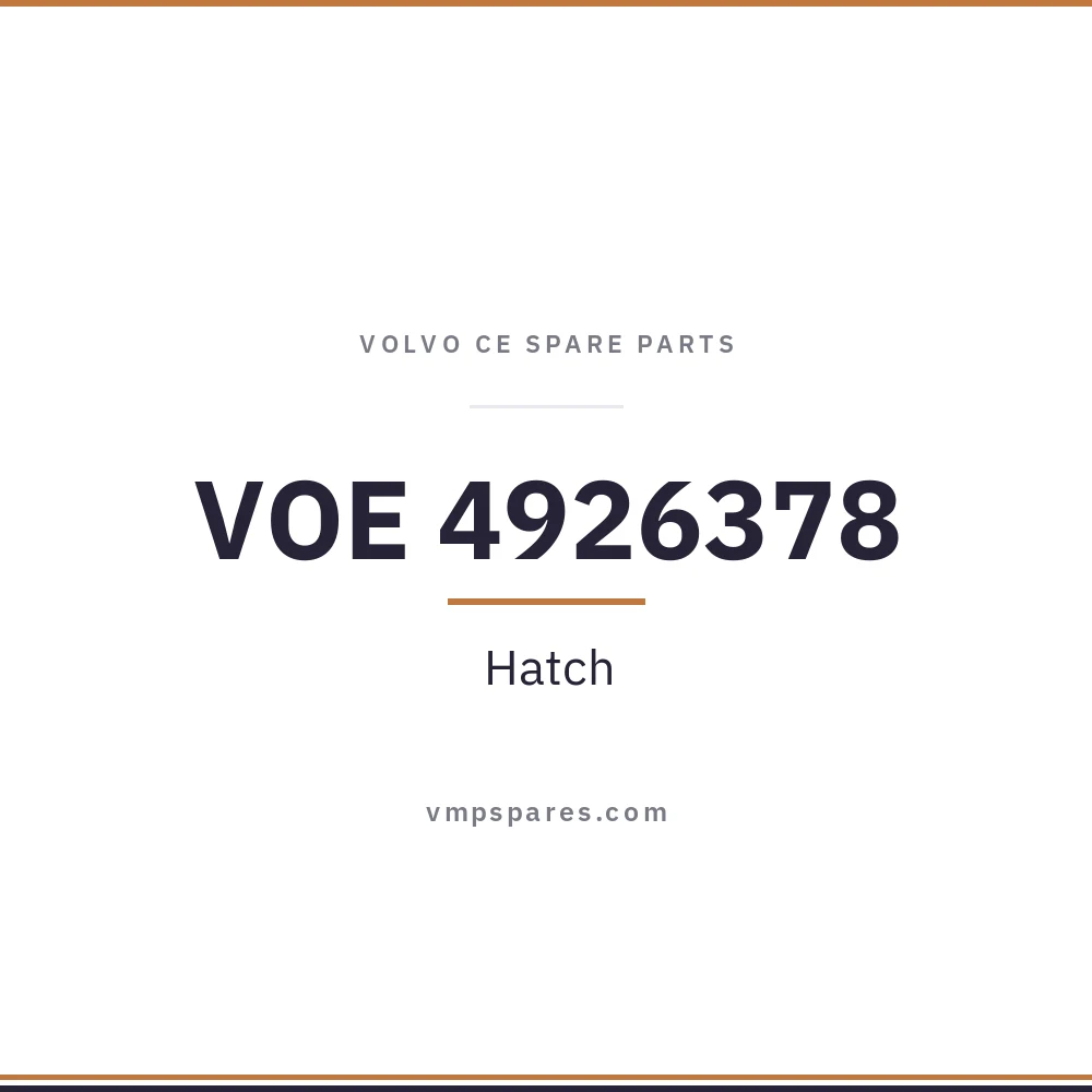 VOE 4926378 – Hatch