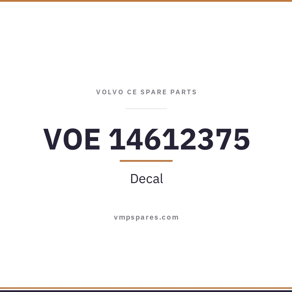 VOE 14612375 – Decal