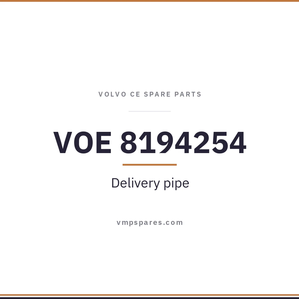 VOE 8194254 – Delivery pipe
