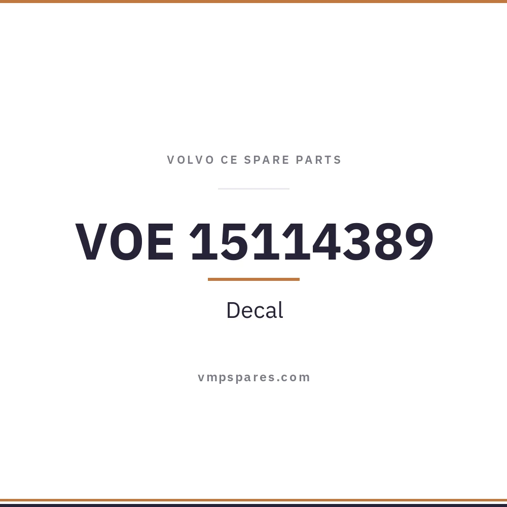 VOE 15114389 – Decal