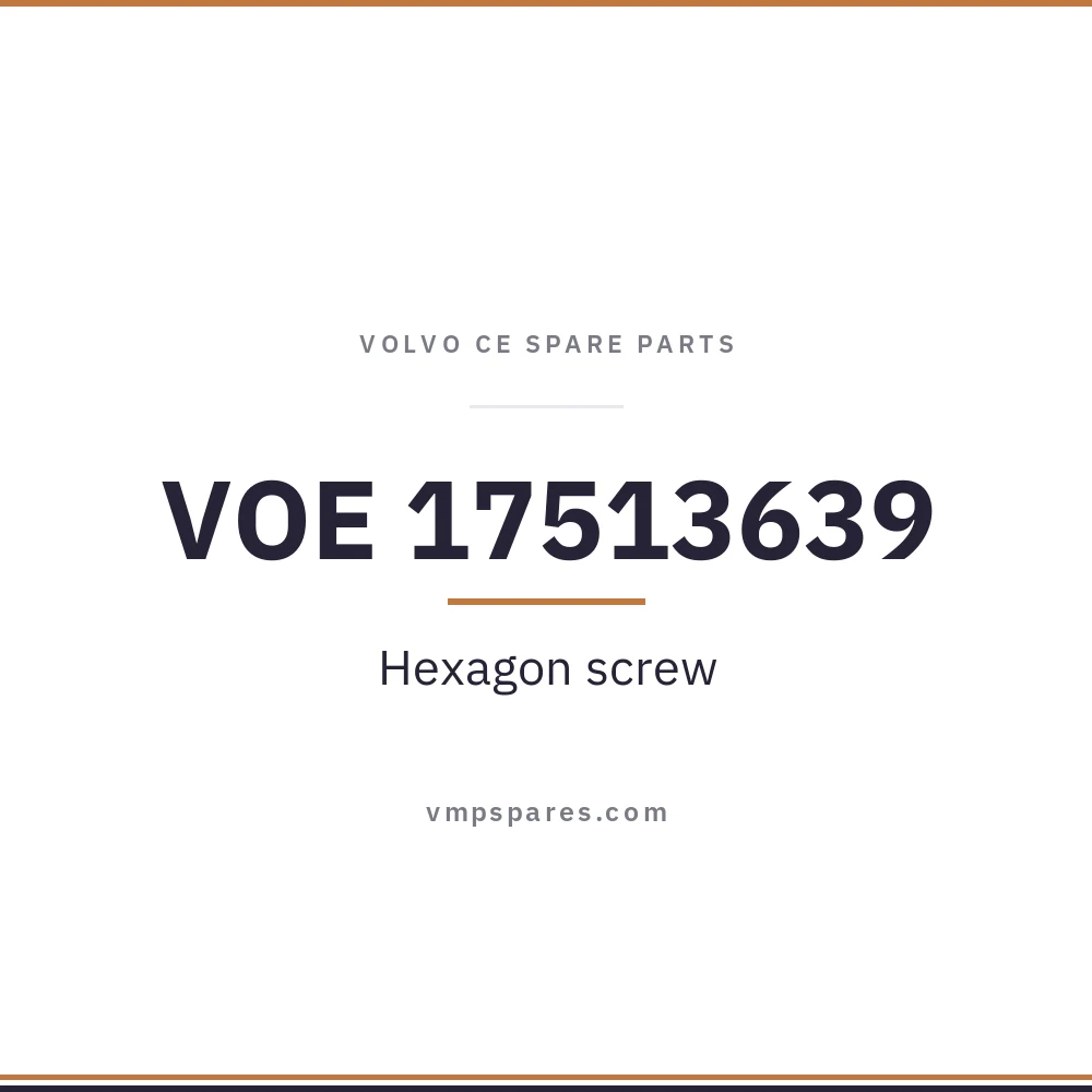 VOE 17513639 – Hexagon screw