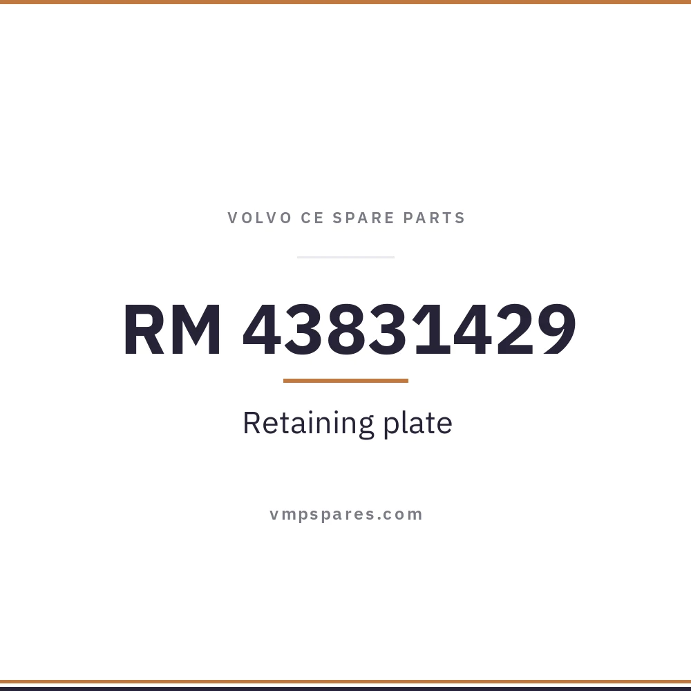 RM 43831429 – Retaining plate