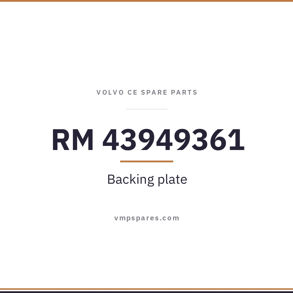 RM 43949361 – Backing plate