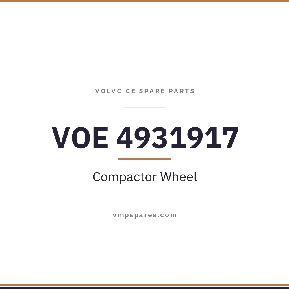 VOE 4931917 – Compactor Wheel