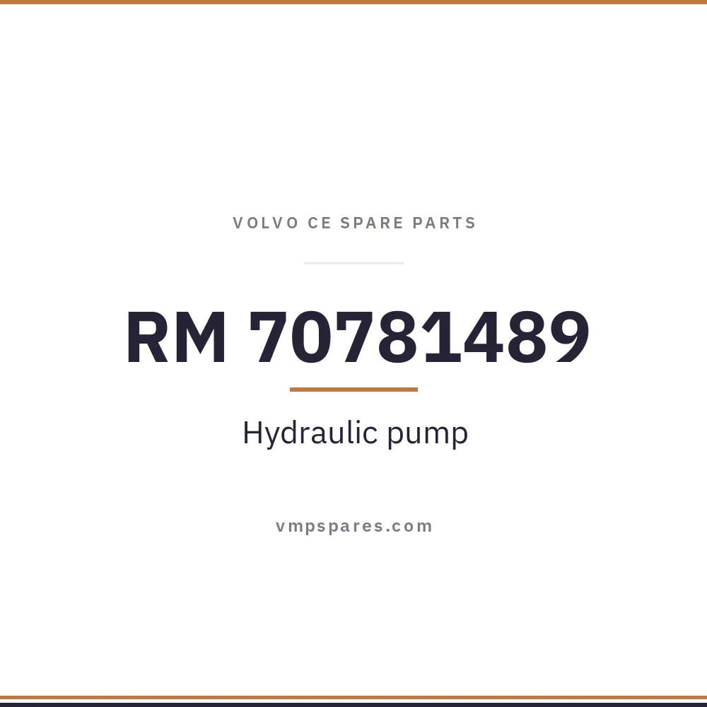 RM 70781489 – Hydraulic pump