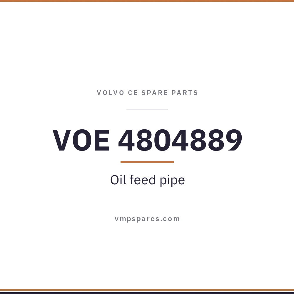 VOE 4804889 – Oil feed pipe