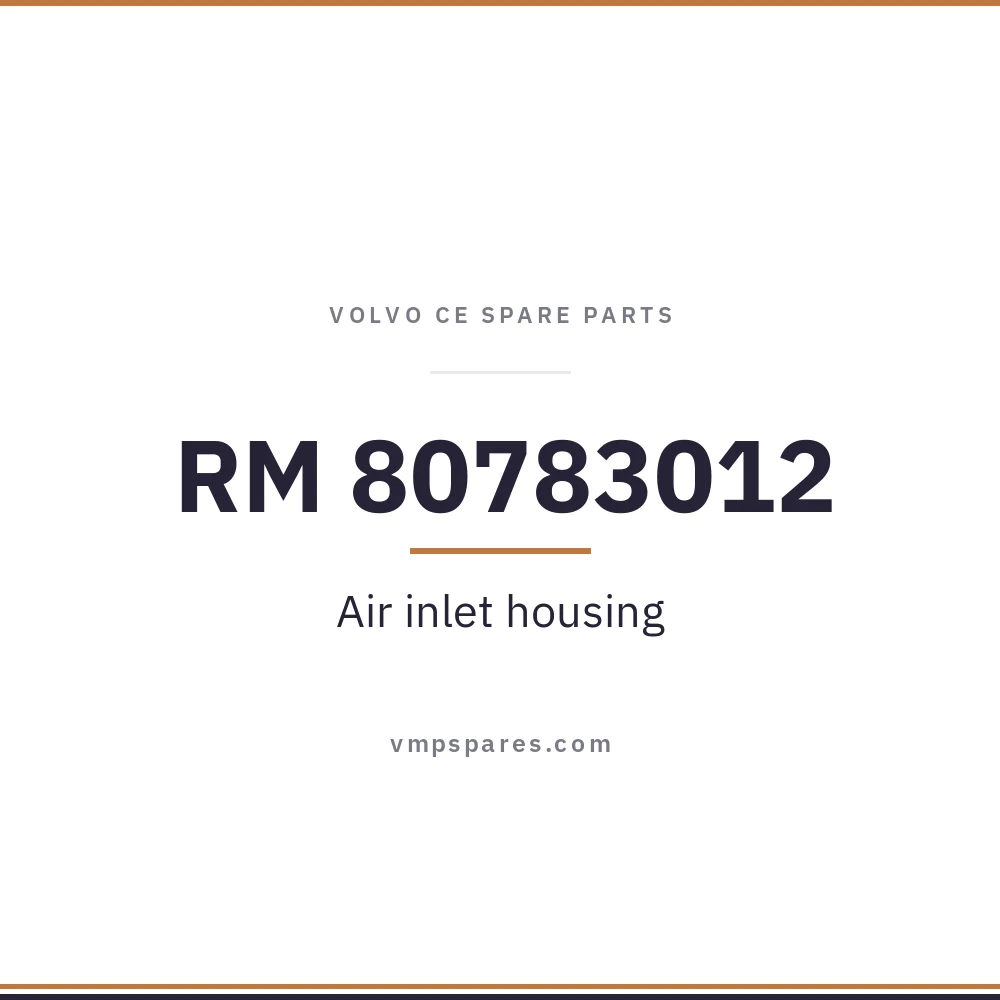 RM 80783012 – Air inlet housing