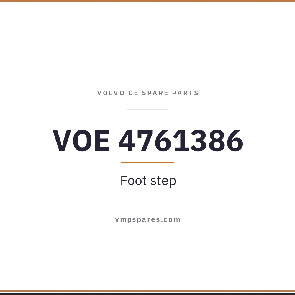 VOE 4761386 – Foot step