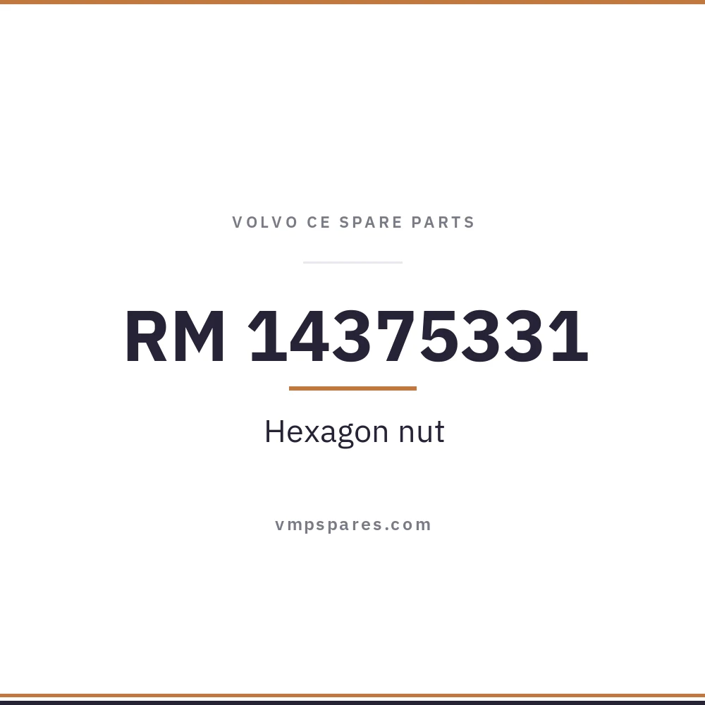 RM 14375331 – Hexagon nut