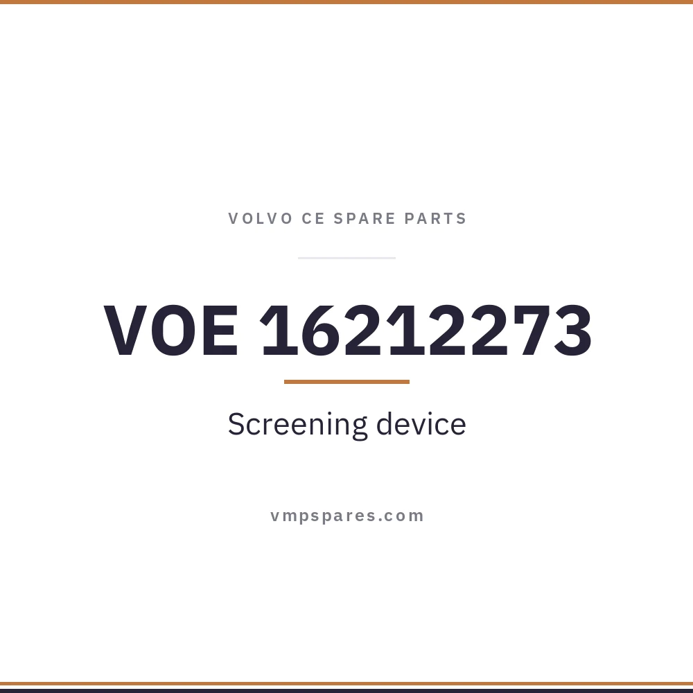 VOE 16212273 – Screening device