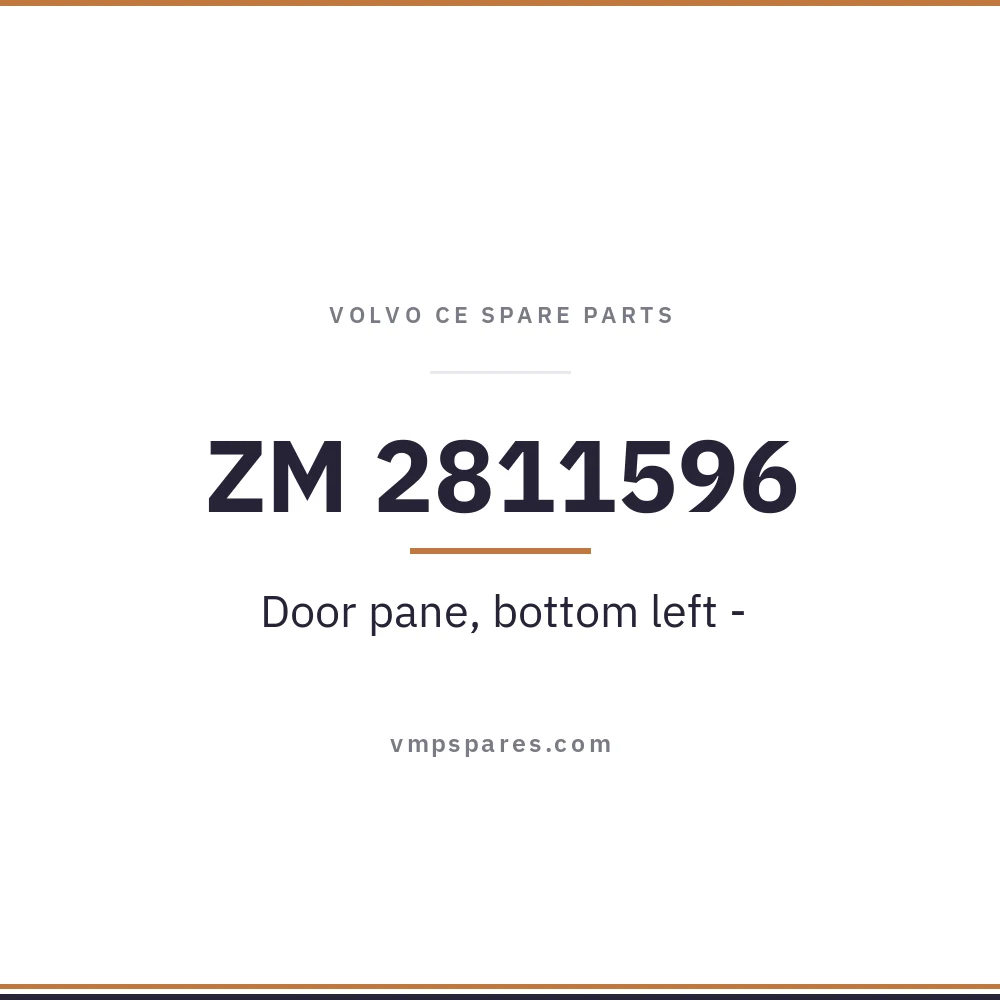 ZM 2811596 – Door pane, bottom left –
