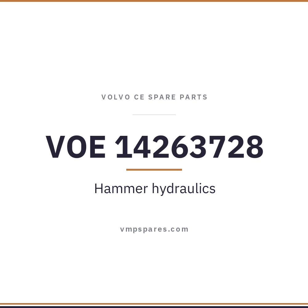 VOE 14263728 – Hammer hydraulics