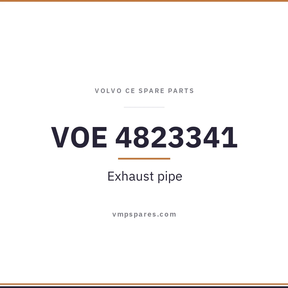 VOE 4823341 – Exhaust pipe