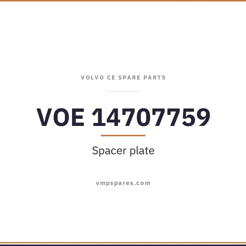 VOE 14707759 – Spacer plate