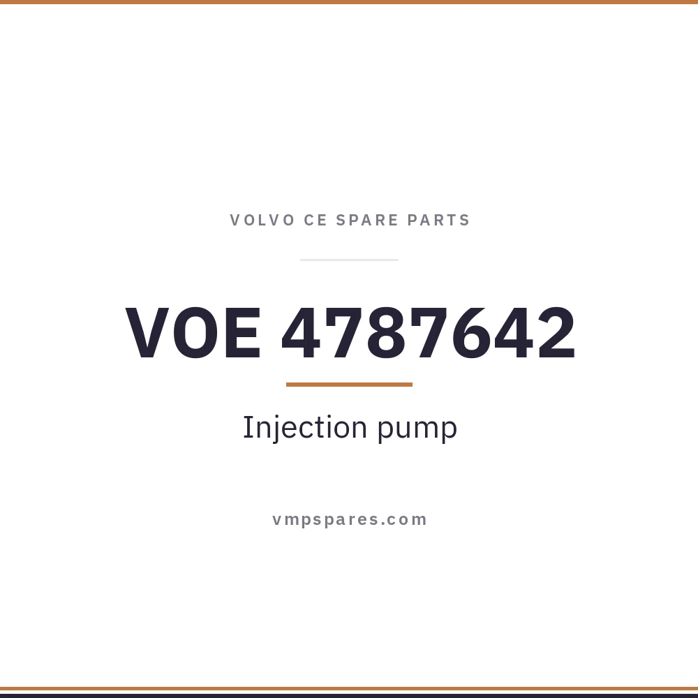 VOE 4787642 – Injection pump