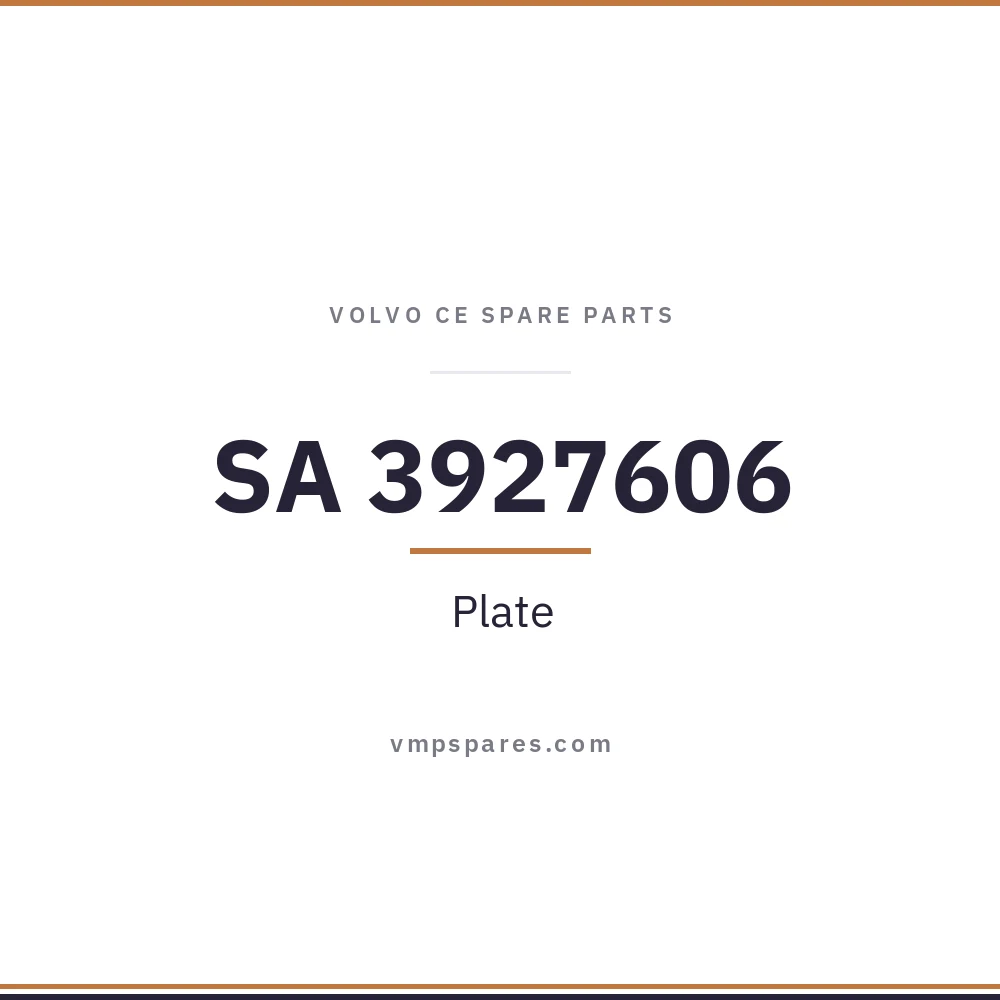 SA 3927606 – Plate