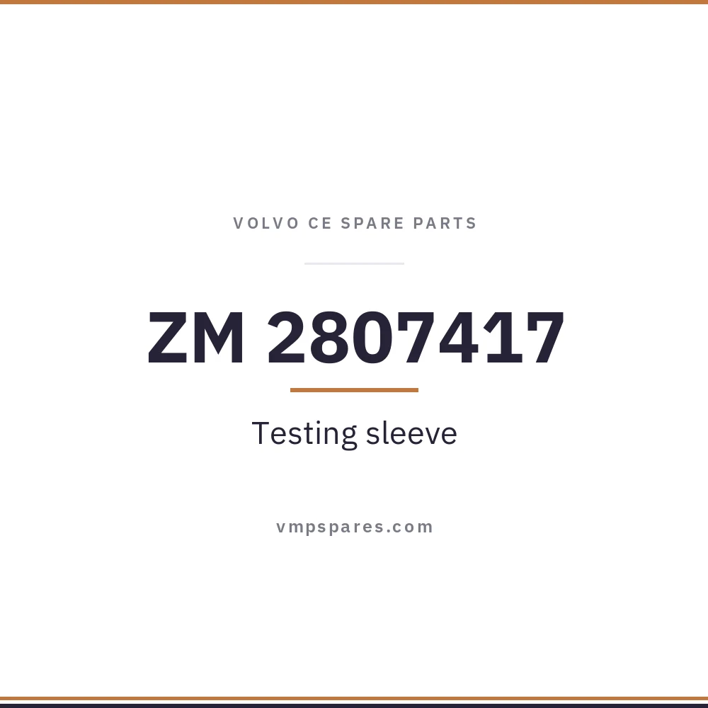 ZM 2807417 – Testing sleeve