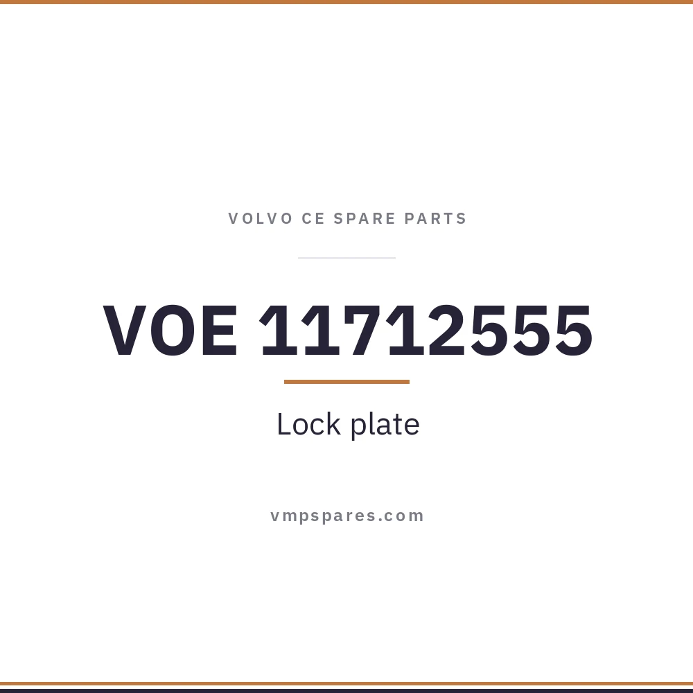 VOE 11712555 – Lock plate