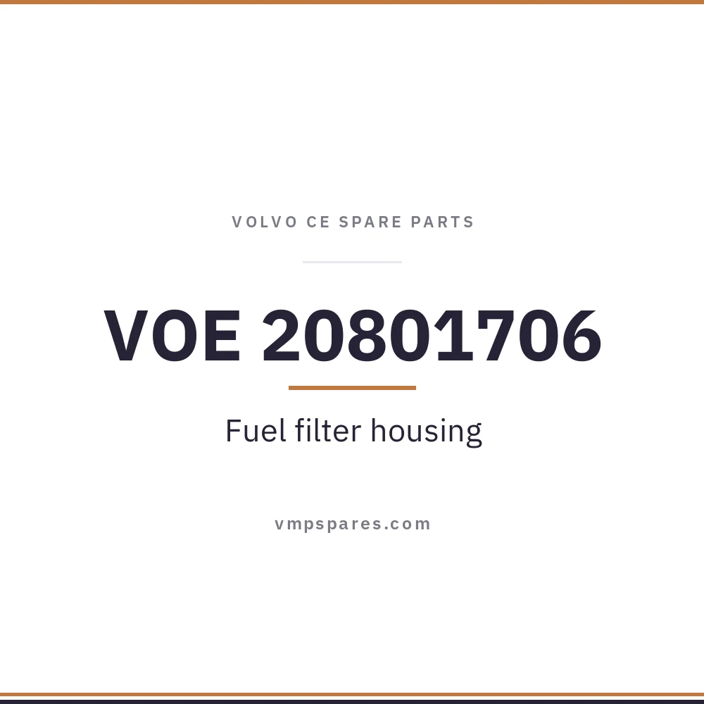 VOE 20801706 – Fuel filter housing
